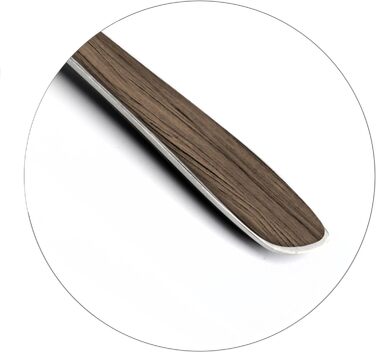 Набор столовых приборов Amefa ECLAT Nature, 24 предмета, набор столовых приборов на 6 человек, коричневые пластиковые ручки под дерево, можно мыть в посудомоечной машине, столовые приборы из нержавеющей стали, светлое дерево (темное дерево)