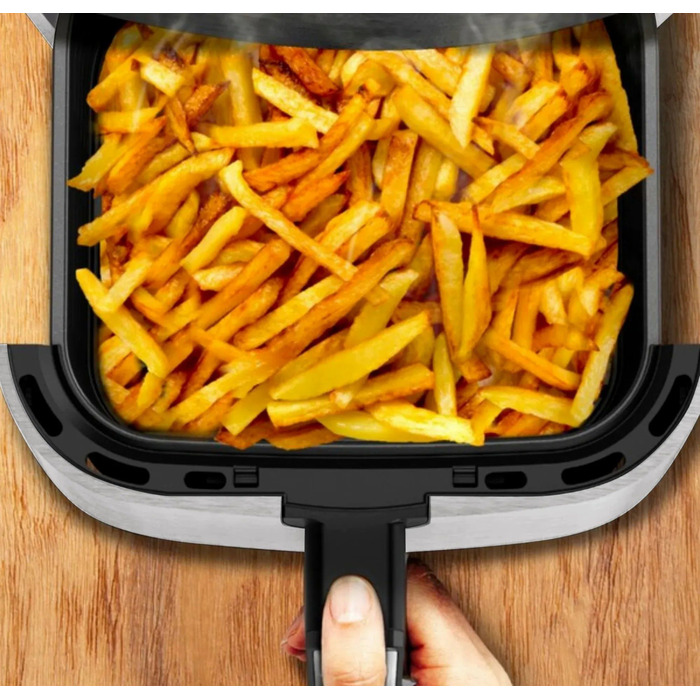 Tefal Мультипіч EasyFry&Grill, 1550Вт, чаша-4.2л, механічне керув., від 80°C до 200°C, пластик, чорний-світло-сірий