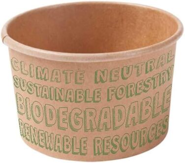 Набір паперові стаканчики для морозива 1000 шт. 150 мл BIOZOYG