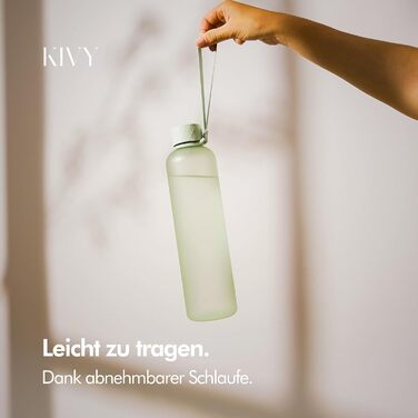 Бутылка для воды 1 л тритановая, светло-зеленая KIVY