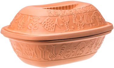 Жаровня середня класична, 34,5 х 17 х 22,5 см, Ur-Römertopf UNGLASIERT Römertopf