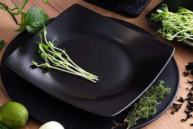 Набір тарілок на 6 персон, 6 тарілок 25x25 см Konsimo