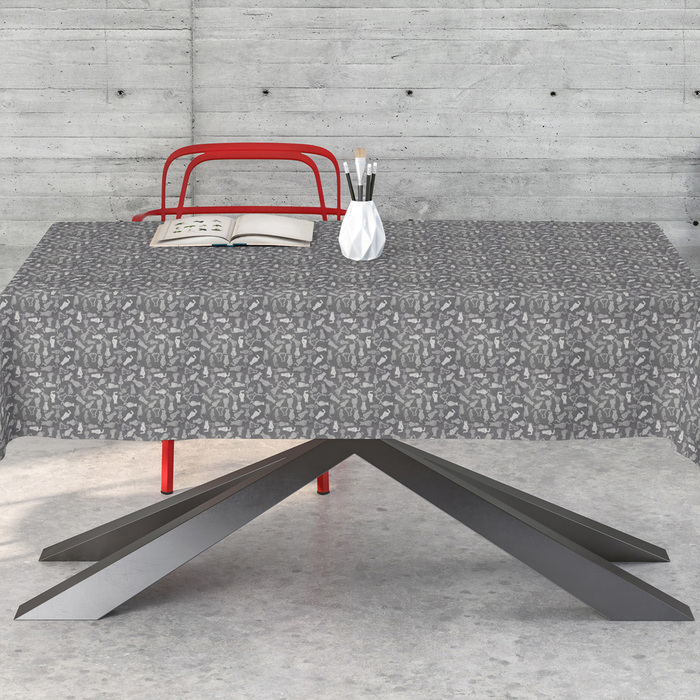 Скатертина Aitana textil Dumond Antracita, жаккард