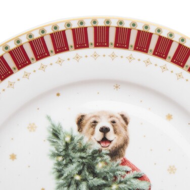 Тарілка Fissman 20 см MIRACLE порцеляна (13753)