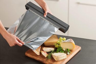 Диспенсер для плівки 6,7 x 38 x 5,2 см, чорний Wenko