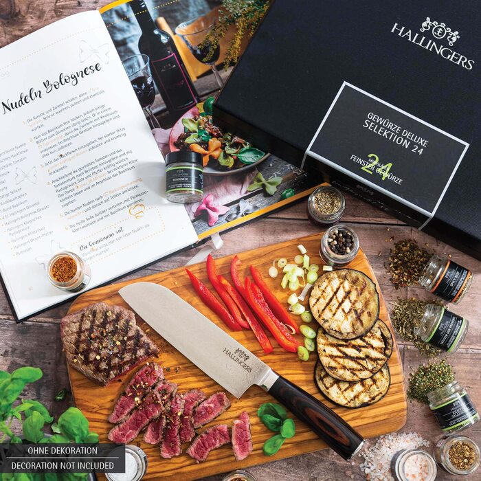 Класичний набір спецій Hallingers - Подарунковий набір спецій ручної роботи, 12 спецій з усього світу (Набір) - Літній подарунок та ідеальний подарунок для барбекю День народження, вітання, новоселення, річниця, вільний час Класичні спеції., 12 спецій (73