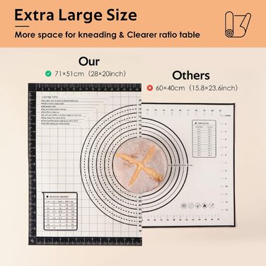 Силіконовий килимок для випічки 71 х 51 см Lazymi