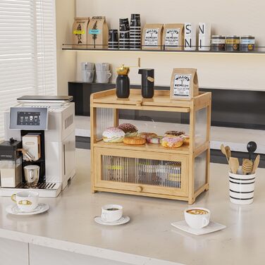 Дворівнева бамбукова хлібниця 41 x 25 x 40 см BAMBANG