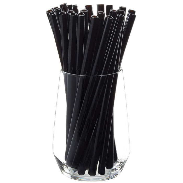 Набір трубочок для коктейлю 23 см, чорні, 25 предметів Future Gefu
