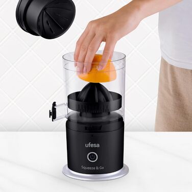 Бездротова акумуляторна електрична соковижималка, портативна, багатофункціональна екстрактор поживних речовин для фруктів, заряджання через USB, ємність 220 мл, без бісфенолу А (бездротовий чорний)