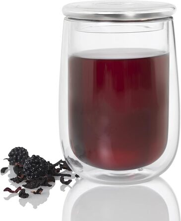 Набір склянок із фільтрами для листового чаю, 2 предмети, Fusion Glass AdHoc