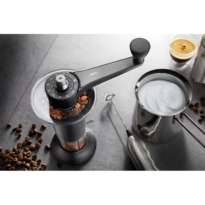 Кавомолка ручна, чорна Lorenzo Gefu