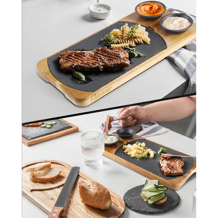 Набір дошок для стейків 2 шт 34 х 16,5 см ONUEMP