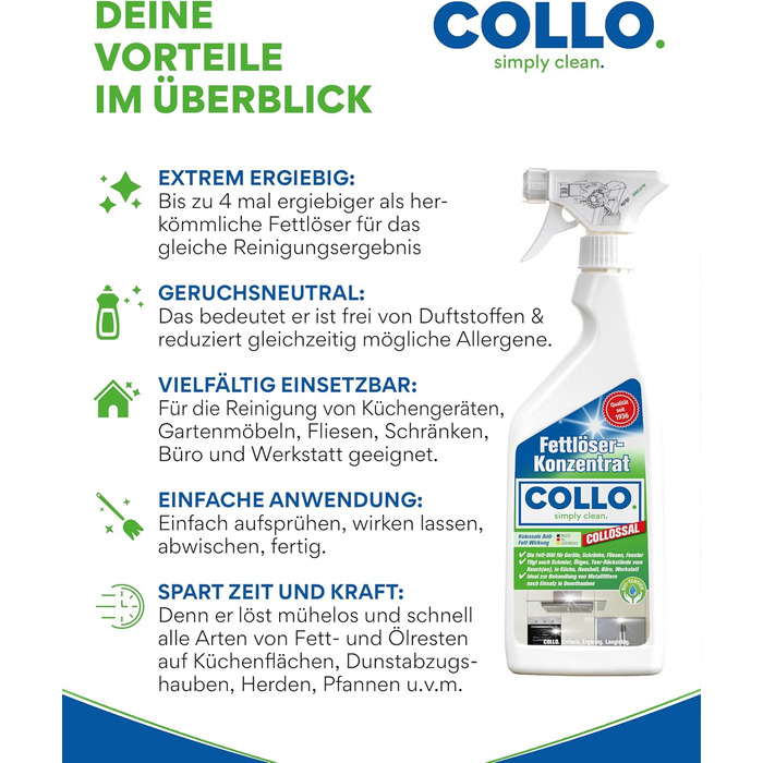 Засіб для миття кухонних меблів 500 мл COLLO