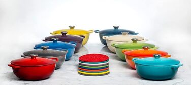 Підставка Le Creuset Tradition з силікону, термостійка до 250C, Ø 20 см, 93007300060000 (Цитрусові)