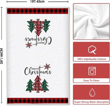Набор из 2 рождественских кухонных полотенец 43 x 66 см LUYANFX
