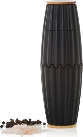 Мельница для перца и соли двойная магнитная, черная MagTwo AdHoc