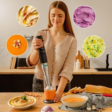 Ручний блендер 1500 Вт Katana TotalDestroy з аксесуарами, набір 6 предметів Cecotec