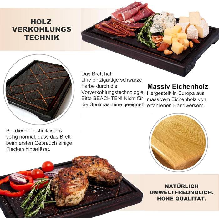 Сервировочная доска для стейков 35 x 25 см TESLYAR