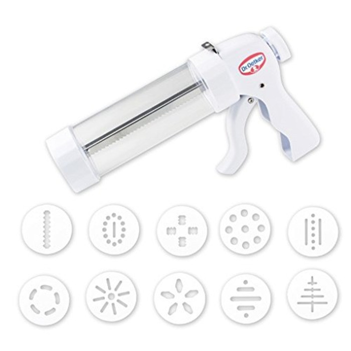 Кондитерский пресс с насадками - дисками для печенья Back - Helfer Dr. Oetker