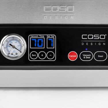 Камерний вакуумний пакувальник з нержавіючої сталі, вакуумна камера 3л 70 л/хв, подвійне зварювання, регульований час вакууму та зварювання, 1417 одинарний, 40 -