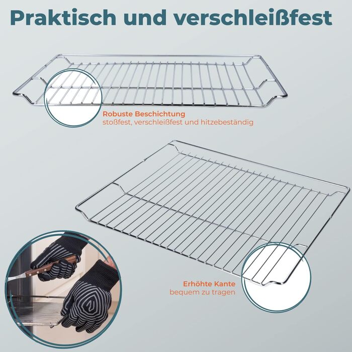 Деко 465 x 375 x 26 мм і решітка для духовки Kenekos