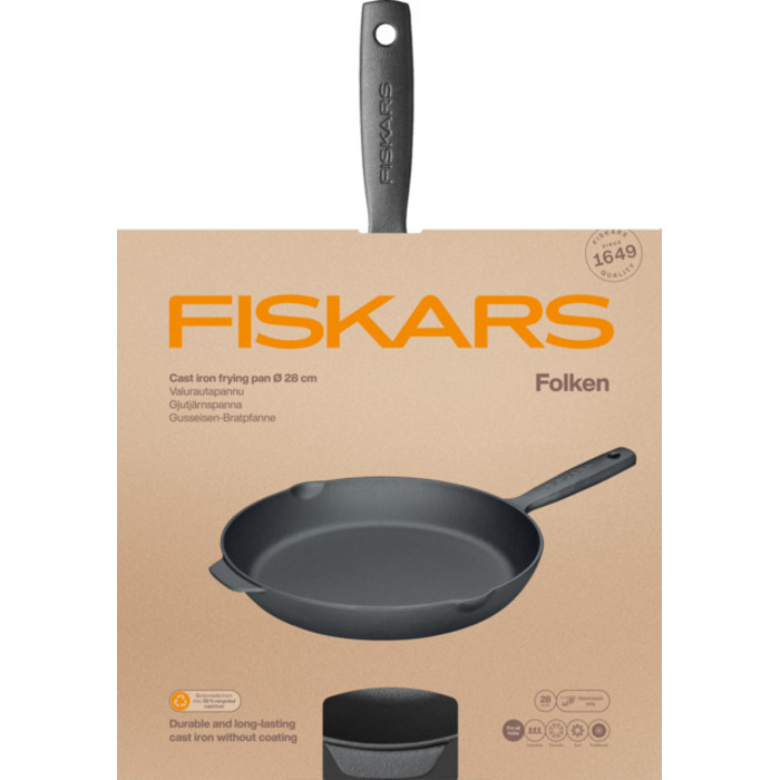 Сковорода чавунна Fiskars Folken 28 см (1075699)