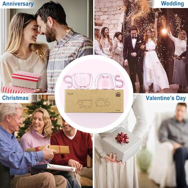 Двостінні милі келихи для лате макіато з різдвяною ялинкою 270 мл Кавова чашка Різдвяна кружка з ситечком для чаю з різдвяною ялинкою Чайні склянки для молока, льоду, різдвяні подарунки для жінок і дітей (тип 13 рожевий-130 мл*2, 130 мл*2)