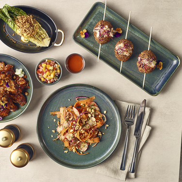 Блюдо прямоугольное 31*14 см, зеленое, Terra Porcelain Aqua Green, GenWare