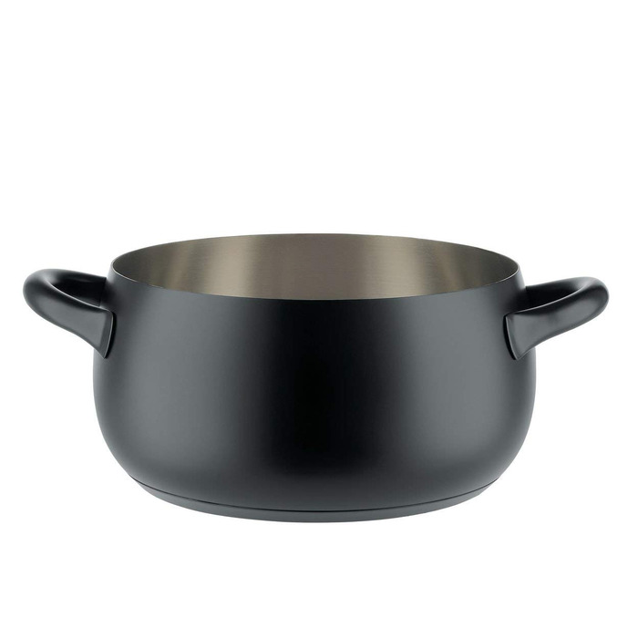 Каструля 25,5 см 5,2 л чорна Mami Alessi