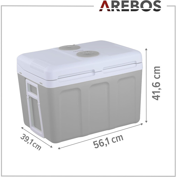 Автохолодильник 40 л черный Arebos