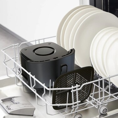 Tefal Мультипіч Easy Fry Max, 1500Вт, чаша-5л, сенсорне керув., 10 програм, пластик, чорний