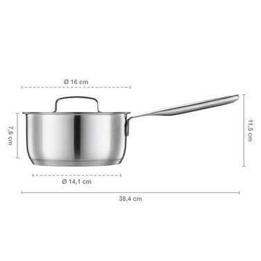 Ковш Fiskars All Steel 1,5л матовый (1064750)