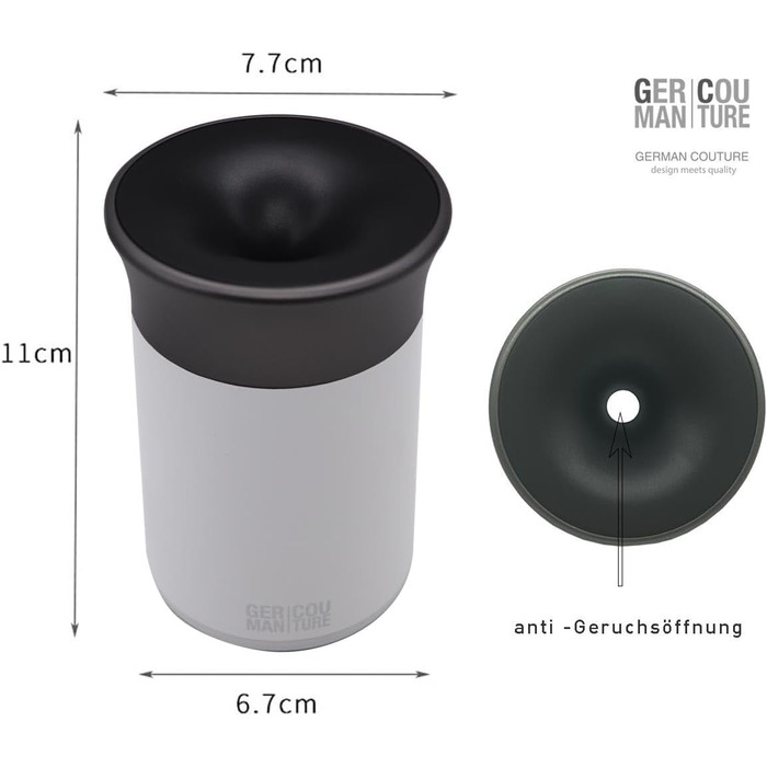 Попільничка для тютюнових стіків білий-сірий GC