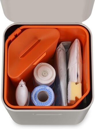 Контейнер для сміття подвійний 40 л білий Totem Compact Joseph Joseph