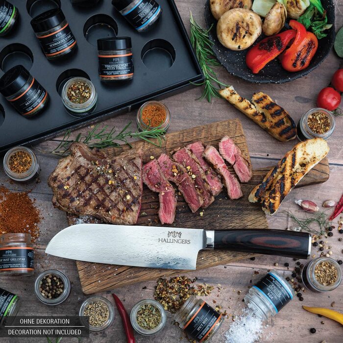 Набір Hallingers - Подарунковий набір спецій ручної роботи, 12 спецій з усього світу (набір) - Літній подарунок та ідеальний подарунок для барбекю День народження, вітання, новосілля, річниця, дружба, Набір Gen, 12 спецій (73651) (Набір Deluxe., 24 спеції