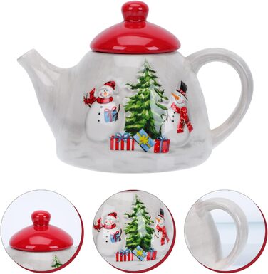 Різдвяний керамічний чайник 20 х 13 см Cabilock