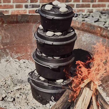 Голландская печь-мангал 3.7 л с ножками Santos