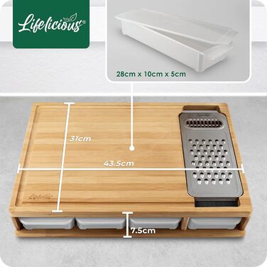 Преміальна обробна дошка з піддонами для крапель LIFELICIOUS