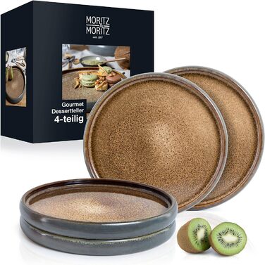 Набір посуду з кераміки Moritz & Moritz SOLID з 18 предметів набір посуду на 6 персон кожен, що складається з 6 обідніх тарілок, маленьких, глибоких тарілок (4 шт. маленьких тарілок)