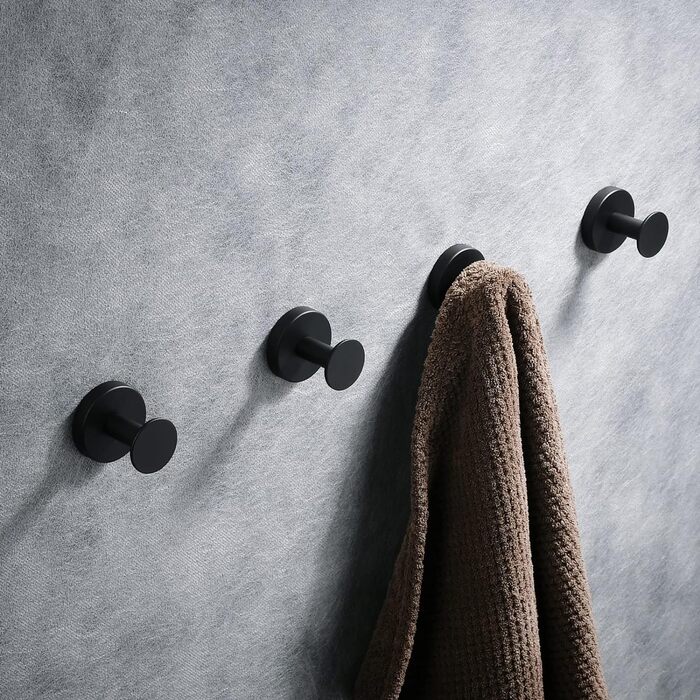 Гачок настінний 5 см, чорний Vialex