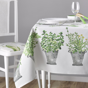 Скатертина Atenas Home Textile Eneldo, бавовна з покриттям, 150 х 250 см