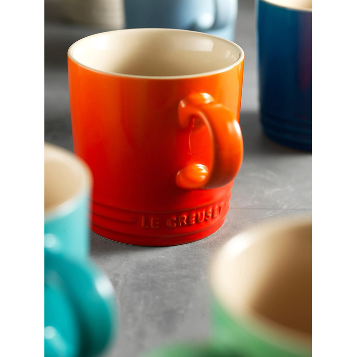 Набір із 4 кухлів 350 мл, полум'яно-червоний Le Creuset