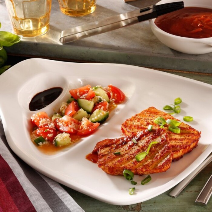 Тарілка для стейка L 30 х 29 см набір 2 предмета BBQ Passion Villeroy & Boch