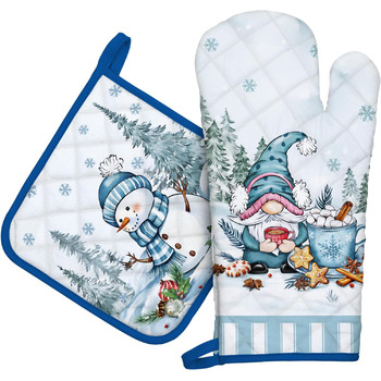 розмір: рукавичка для духовки + прихватка