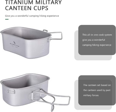 Набір для приготування їжі для виживання з сумкою, титан Boundless Voyage