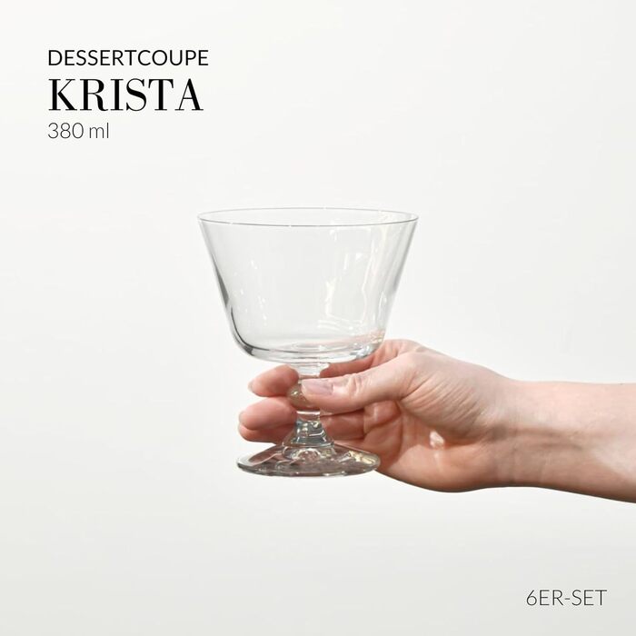 Набор креманок для мороженого 6 шт. 380 мл Кросно