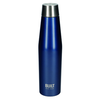 Пляшка металева Built Active, з подвійними стінками, синя, 540 мл
