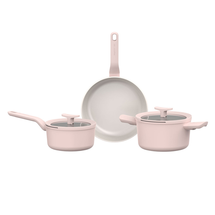 Набір посуду з антипригарним покриттям BergHOFF LEO BALANCE Rose, 5 пр.