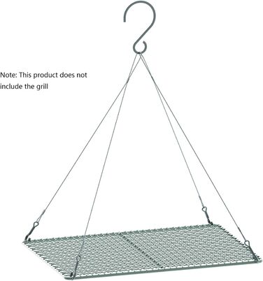 Титановая решетка для приготовления пищи Решетка для гриля на открытом воздухе Древесный уголь Барбекю Сетка Гриль Пластина Сверхлегкая Выпечка Охлаждающая Стойка Тяжелая Еда Приготовление Жарка Кухонная Утварь и Подвесная Цепь Для Открытого Кемпинга Пеши